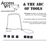 Familiarise pupils with simple tools and how to use them [themify_button style="xlarge block" link="https://www.accessart.org.uk/the-abc-of-tools-pdf-download/" color="#d1cf30" text="#000000"]Download the PDF![/themify_button]