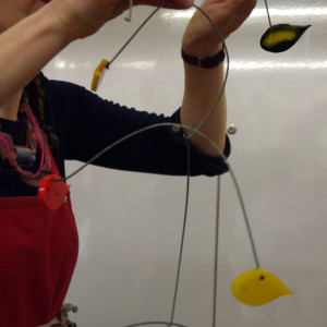 Making kinetic mobiles using thermoplastic moulding techniques
