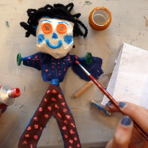 Mixed media marionette