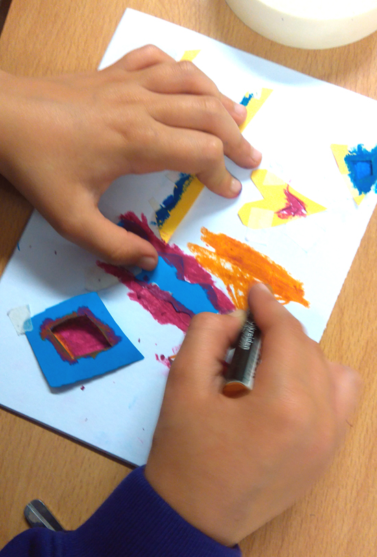 Year Three Pupils Explore Stencils, Composition and Expressive Mark ...