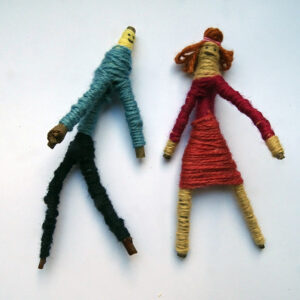 Vintage Hand Made Worry Dolls