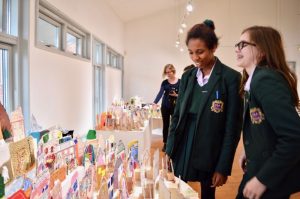 This AccessArt workshop was led by Sheila Ceccarelli for year nine students at Frances Bardsley Academy in Romford, where the The AccessArt Village was displayed in the school’s adjacent Brentwood Road Gallery, in January 2018.