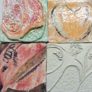 Fruit inspired clay tiles