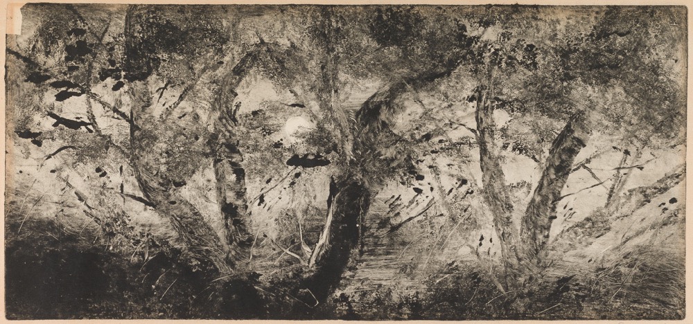Saules et Peupliers - Willows and Poplars by Lepic, Ludovic Napoléon; printmaker; French artist, 1839-1889