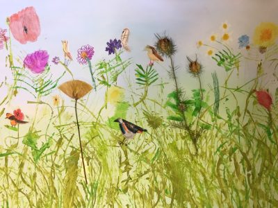 Rachel Burch, Head of Art at Burton Hathow Preparatory School and her pupils explore simple drawing, collaging and painting techniques to create beautiful artworks inspired by a summer meadow.