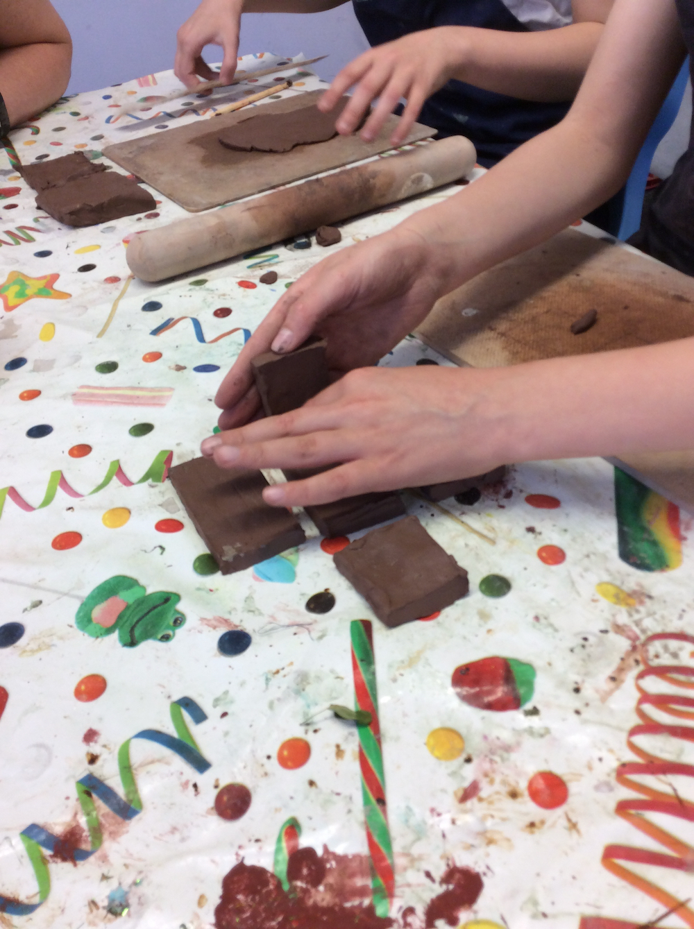 Year six pupils making memory boxes out of clay - Anna Campbell - Linton Heights - Inspire