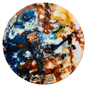 Explore the properties of watercolour or ink to create these abstract globe-like images with Stephanie Cubbin.