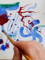 Making marks with watercolour 2 by Emma Burleigh