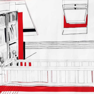 Artist Lorna Rose inspires us to make a drawing of a place or space near us using just straight lines.