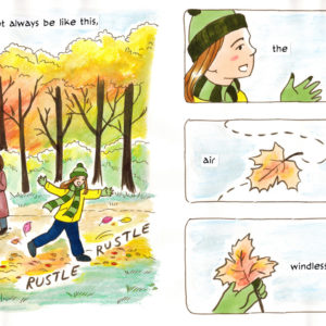 Finished page 1. Based on the poem "A Day in Autumn" by RS Thomas (c) Elodie Thomas. Art by Irina Richards.