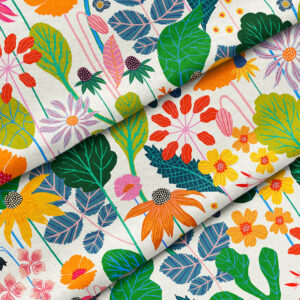 Sweet William Fabric by Rachel Parker