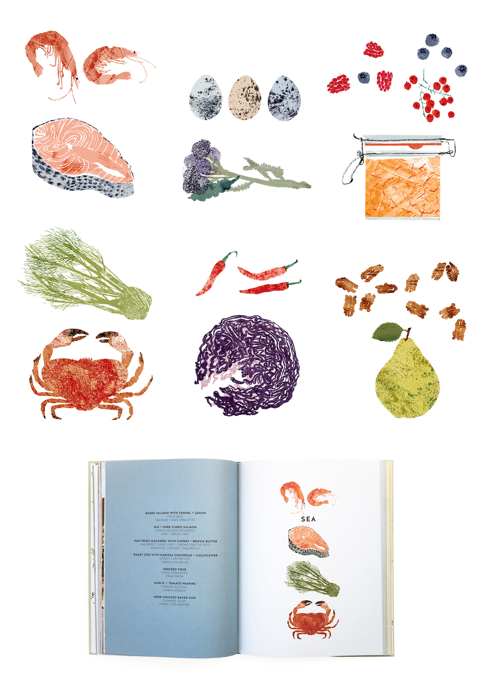 The Bountiful Kitchen Illustrations by Claire Harrup