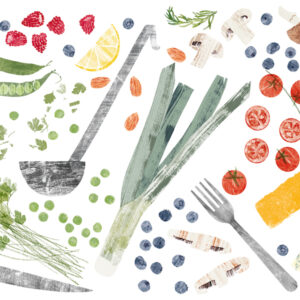 Waitrose Food Illustrations by Claire Harrup