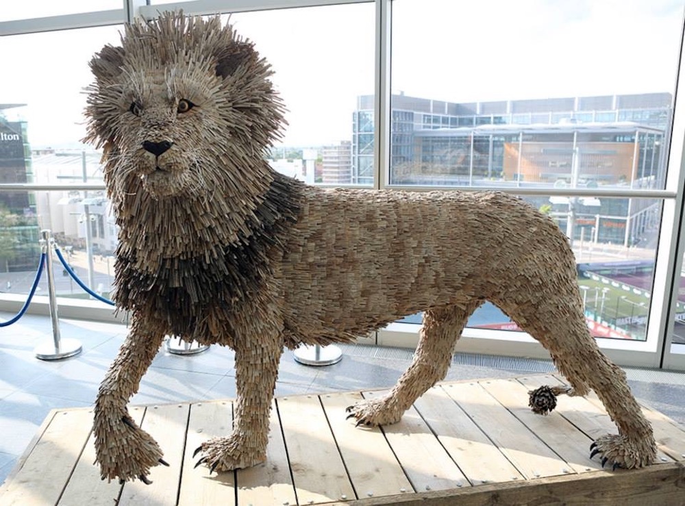 Wembley Lion (Cardboard) by Faith Bebbington