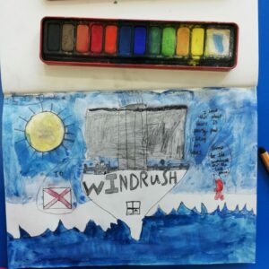 Windrush scandal inspired artwork