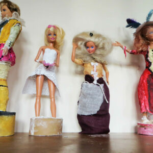  Transform Barbie dolls using paper, fabric, modroc and paint
