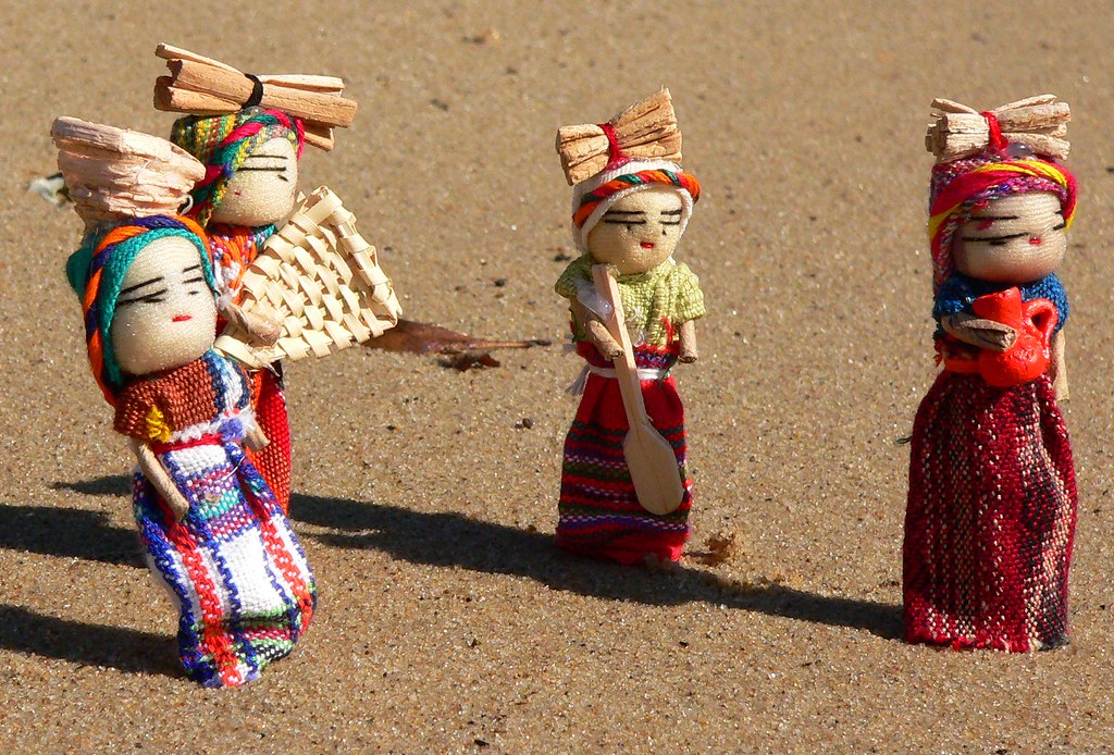"4 worry dolls at work" by Leonard J Matthews is marked with CC BY-NC-SA 2.0.
