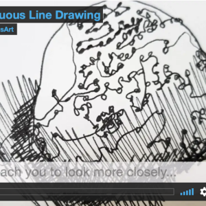 Continuous Line Drawing Video