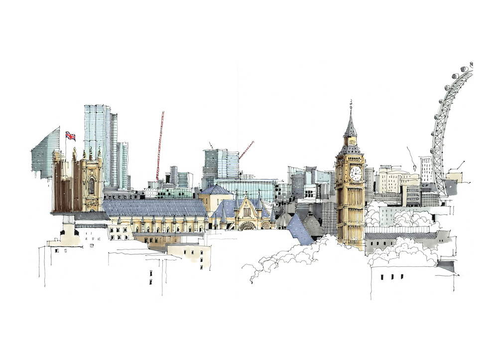 Westminster by The Shoreditch Sketcher