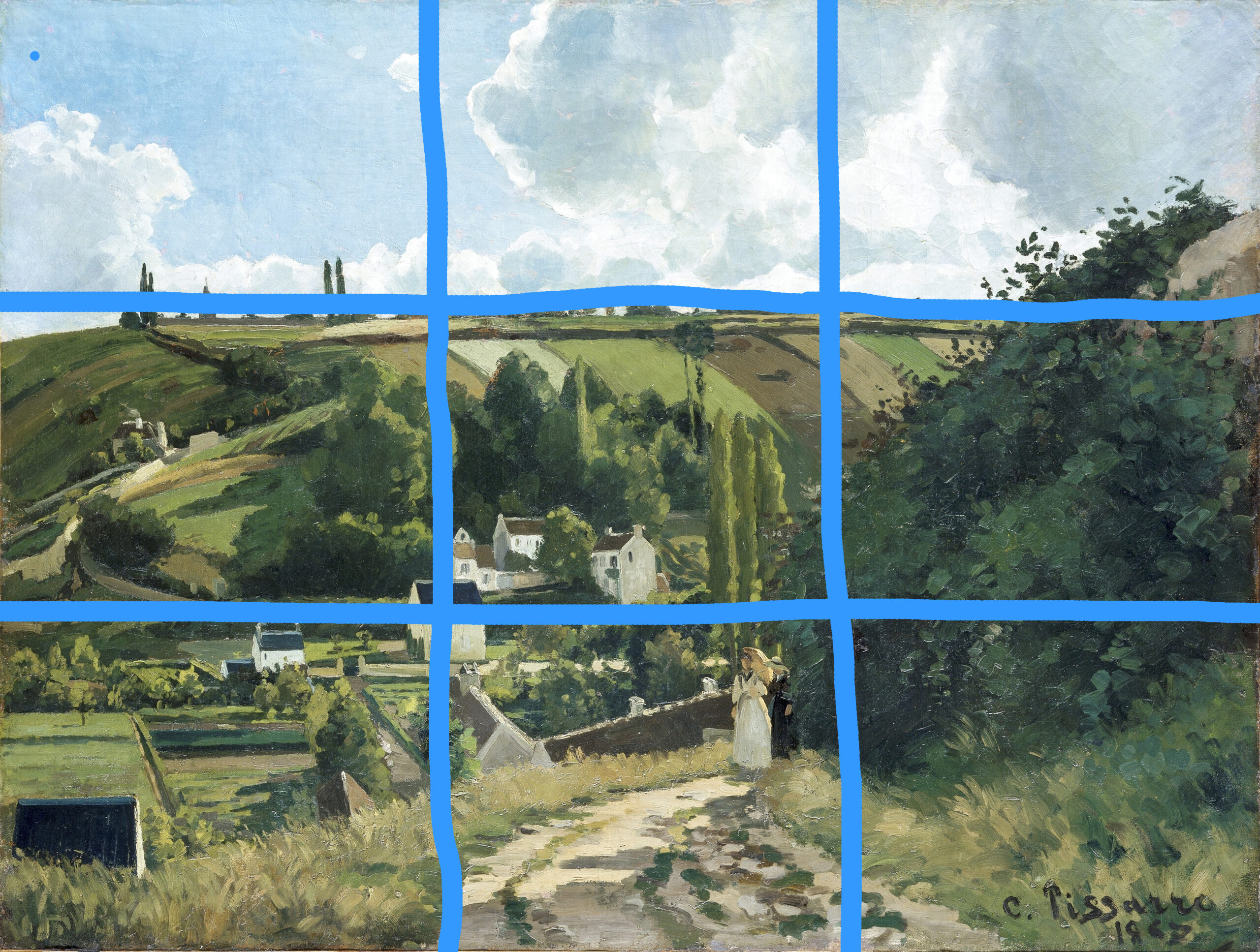 Jalais Hill, Pontoise (1867) by Camille Pissarro.