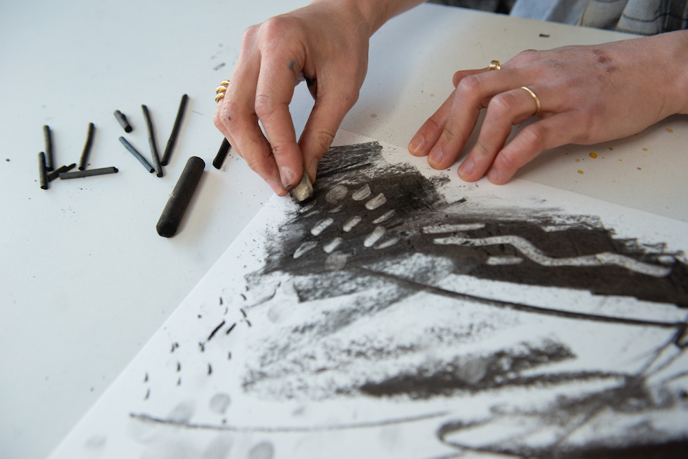 Mark Making With Charcoal by Laura McKendry