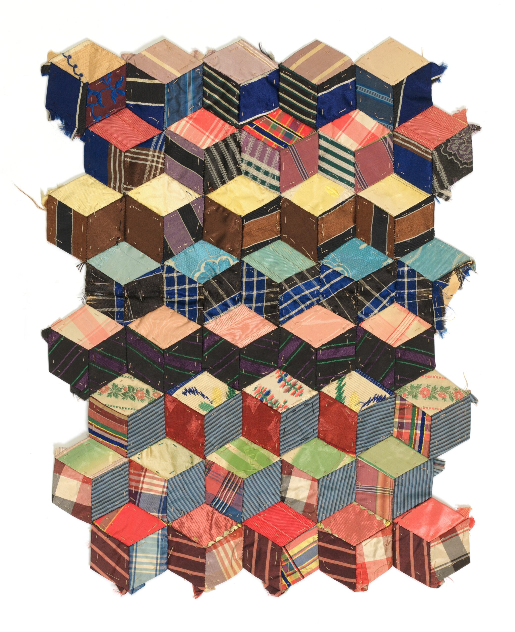 Tumbling Blocks Original public domain image from Smithsonian