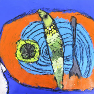 sq_Fish Painting by Jan Miller