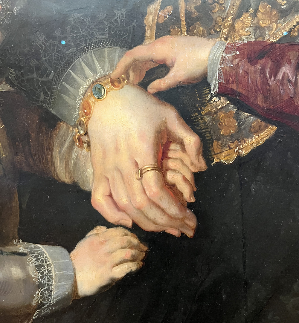 Portrait of Jan Brueghel I (1568-1625) and his family, by Peter Paul Rubens (Detail)